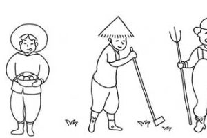 农民简笔画