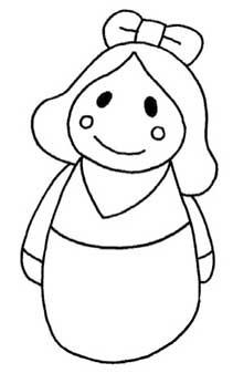 白雪公主简笔画