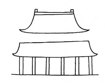寺庙简笔画