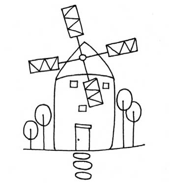 风车简笔画