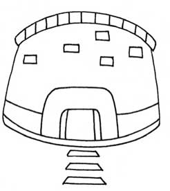 中国古代建筑简笔画