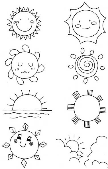 太阳简笔画