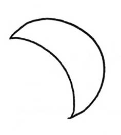 月亮简笔画