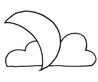 月亮简笔画