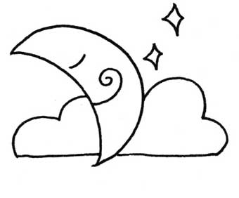 月亮简笔画