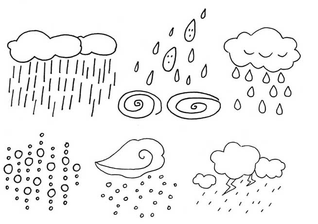 下雨简笔画