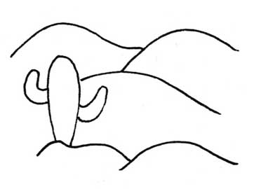 沙漠简笔画