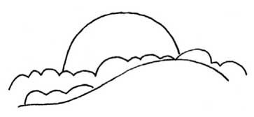 日出简笔画