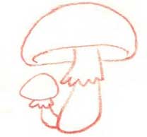 蘑菇简笔画