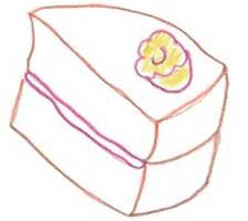 蛋糕简笔画