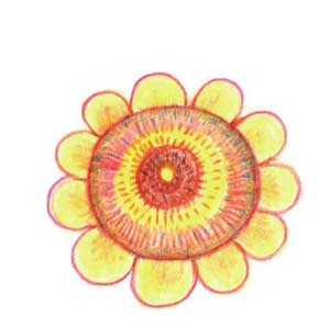 向日葵简笔画