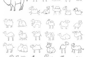 骆驼简笔画