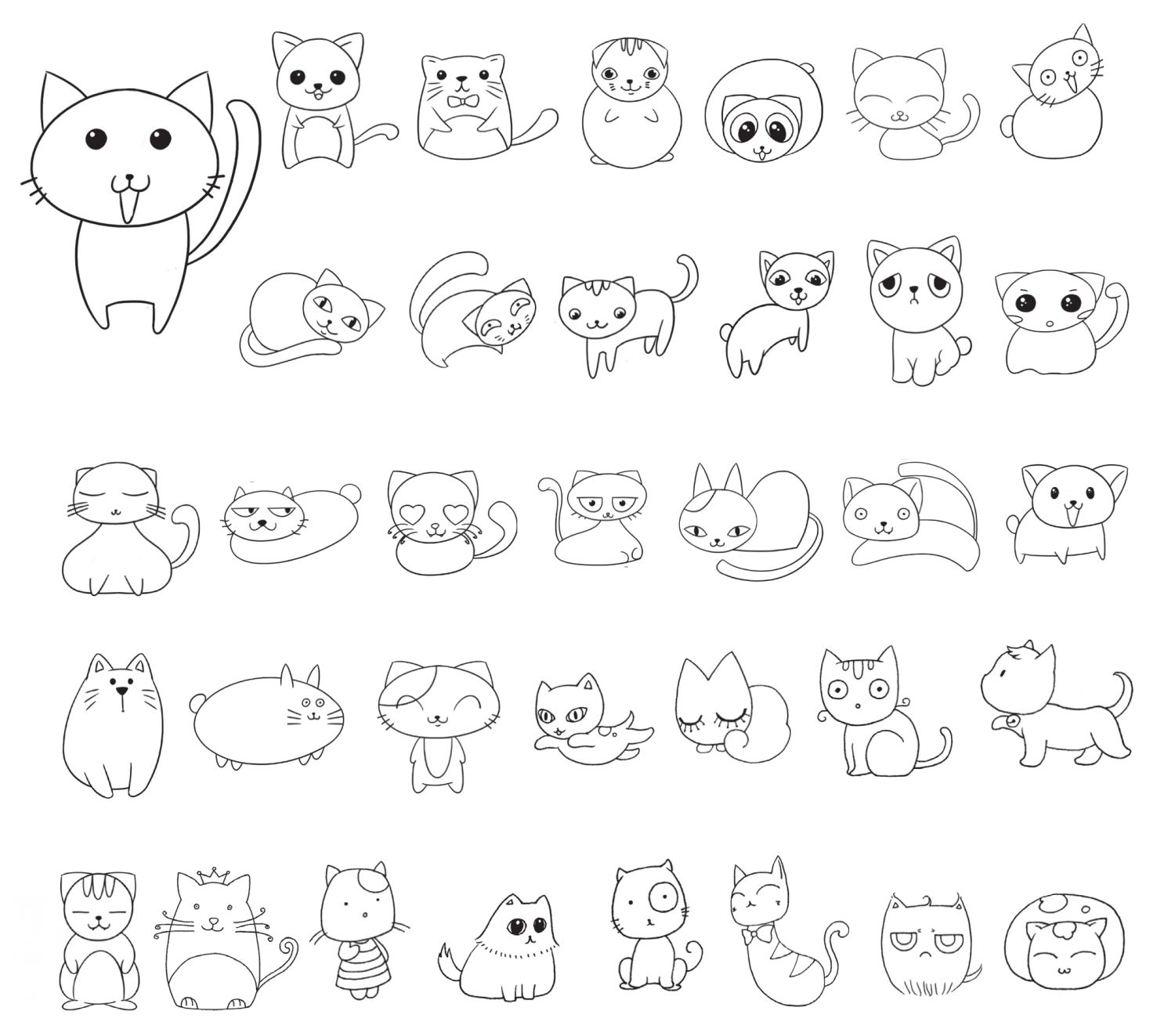 猫咪简笔画
