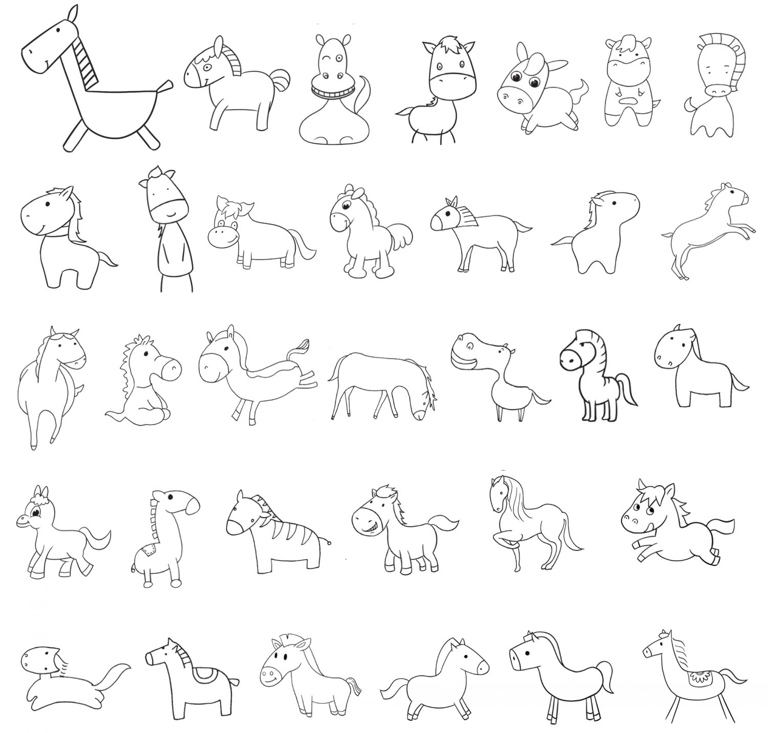 马简笔画