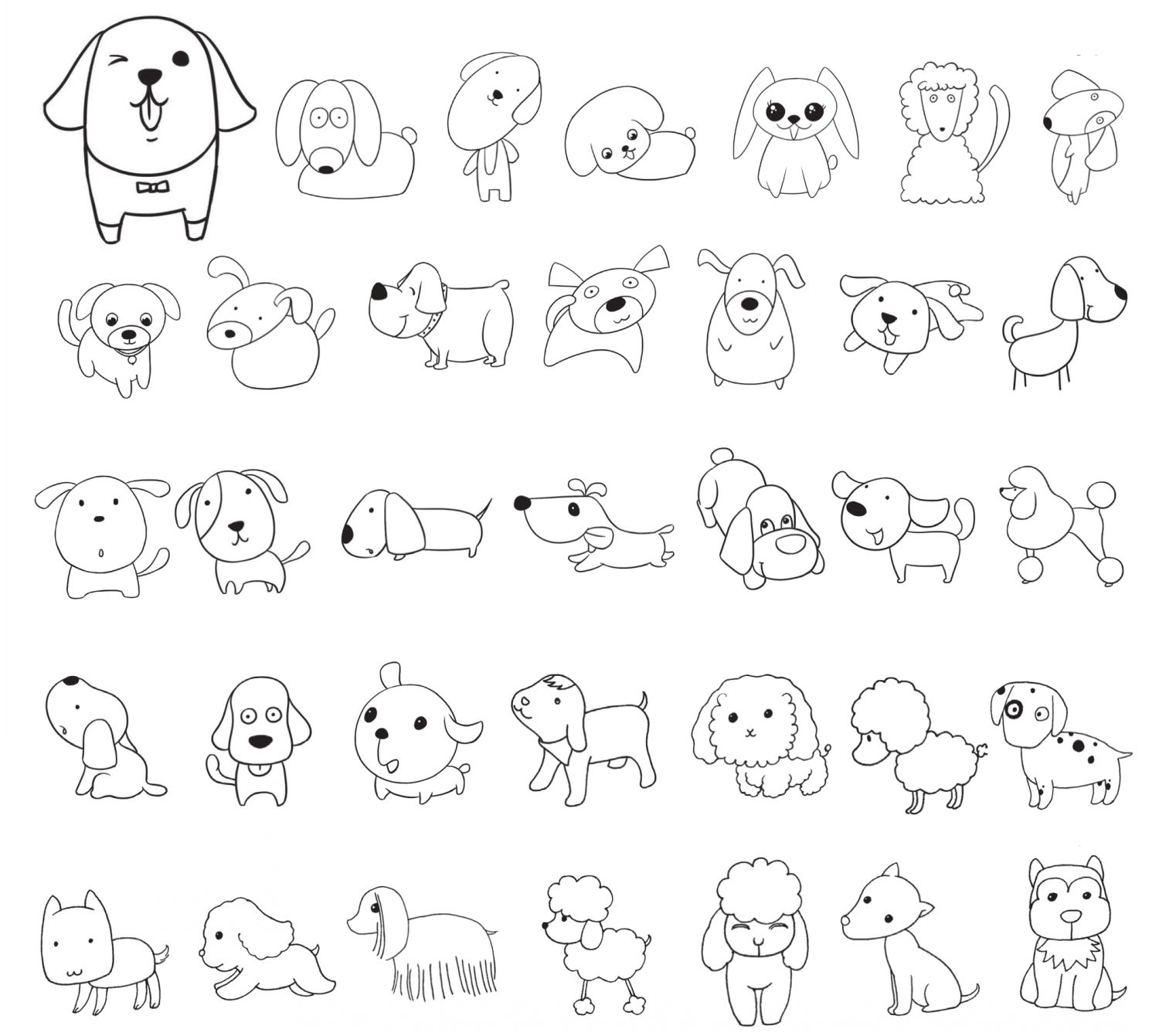 狗狗简笔画