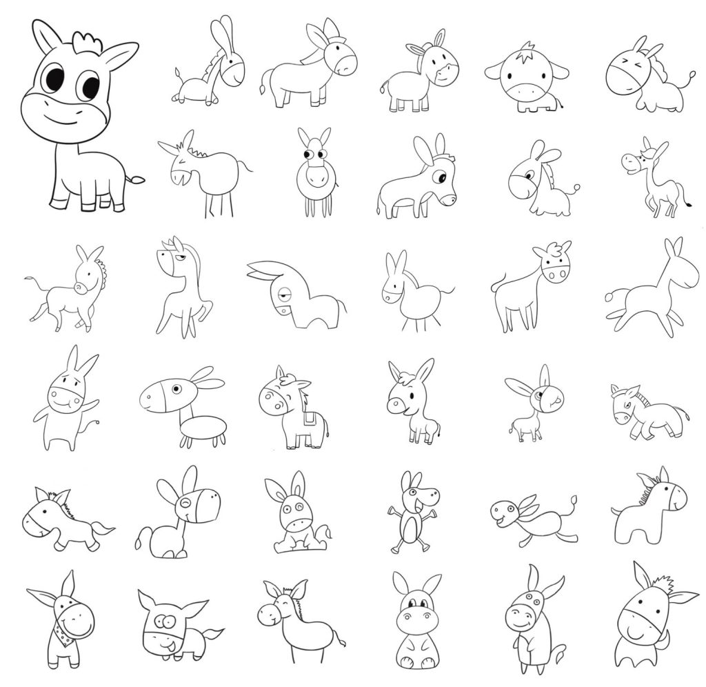 驴简笔画