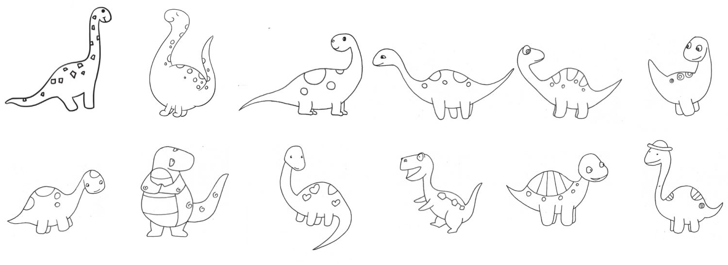 迷惑龙简笔画