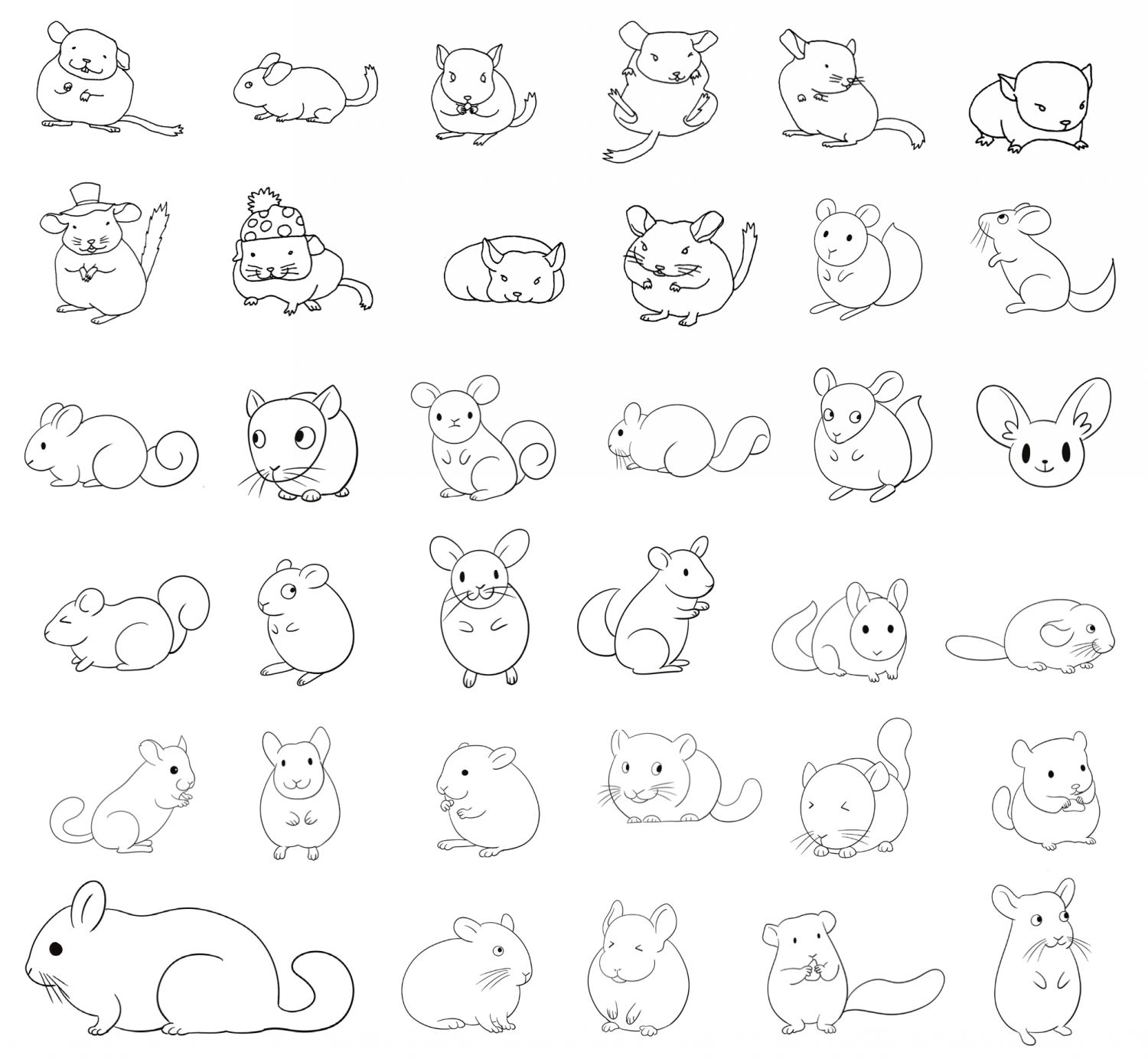 龙猫简笔画