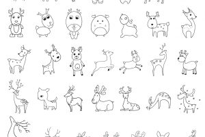小鹿简笔画