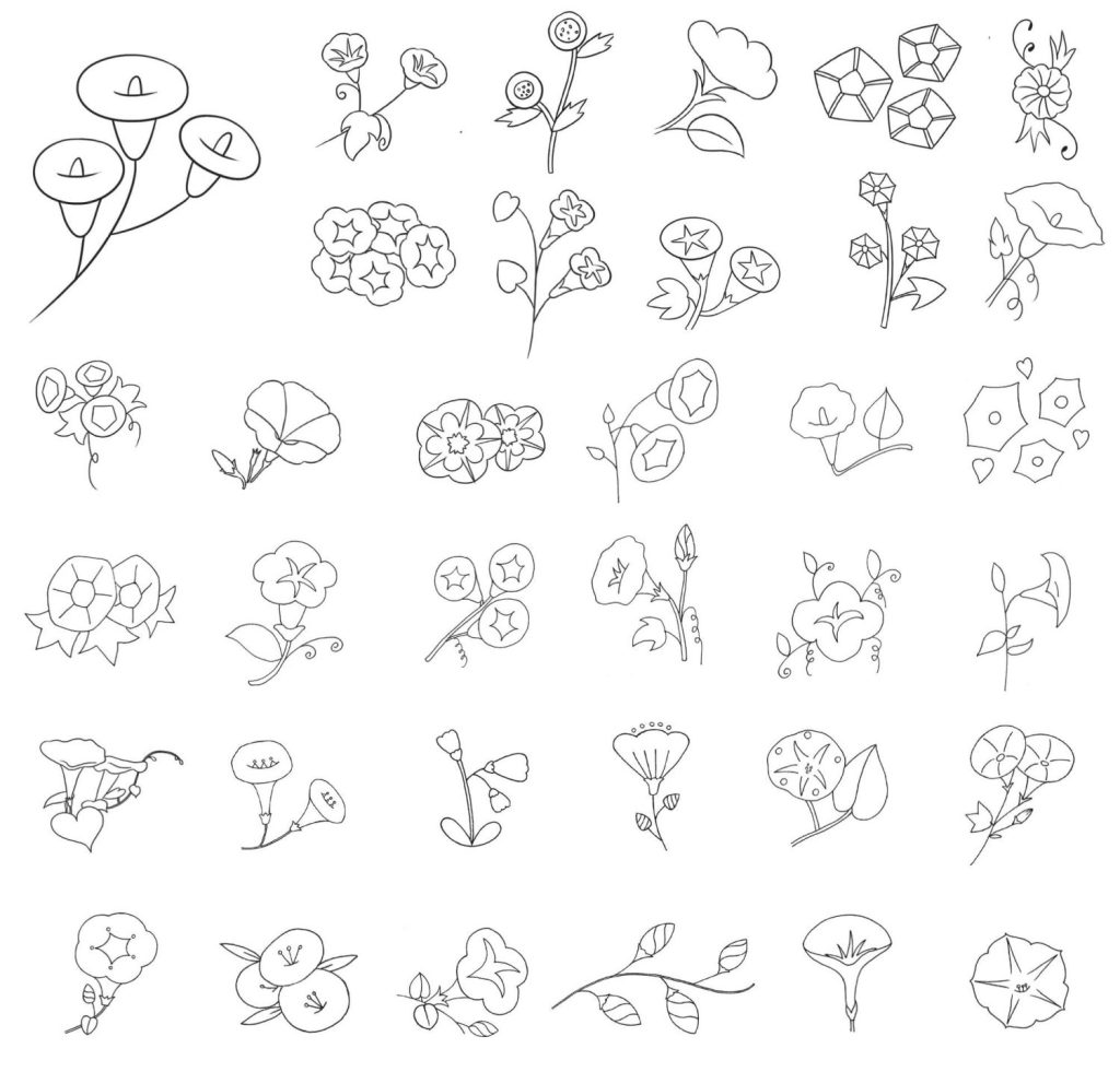 喇叭花简笔画