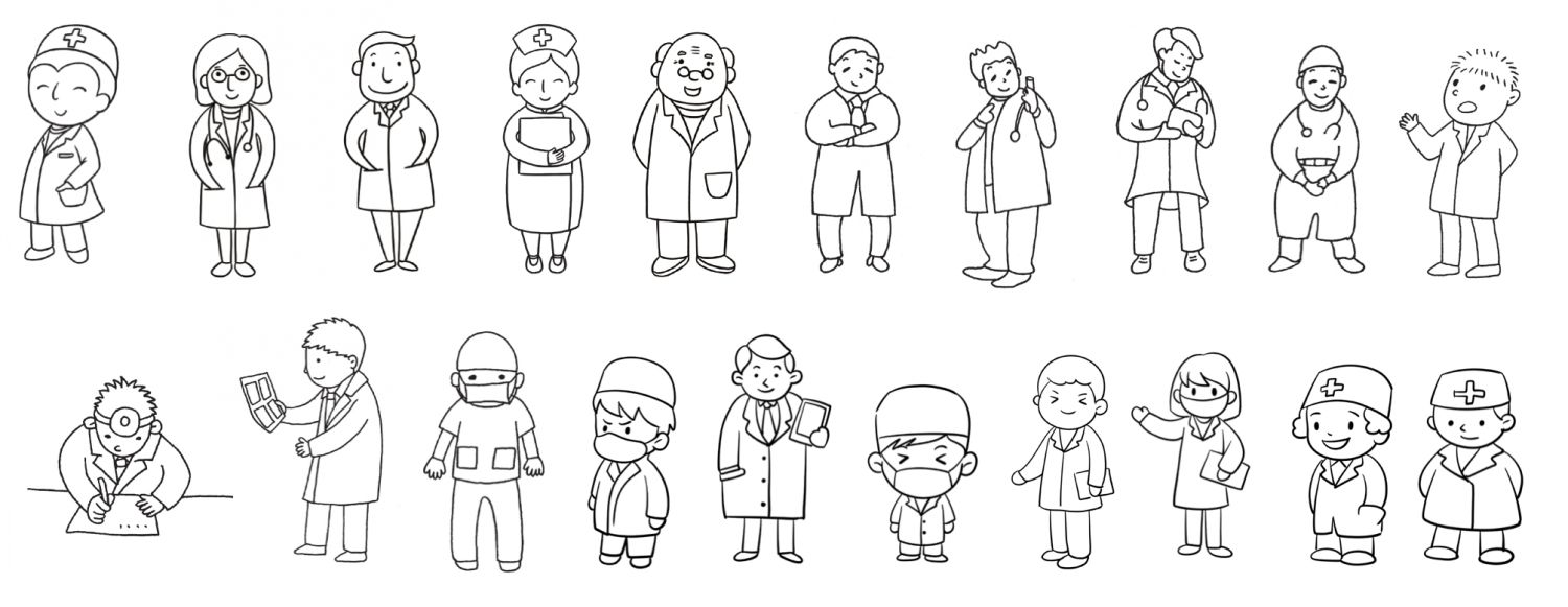 医生简笔画