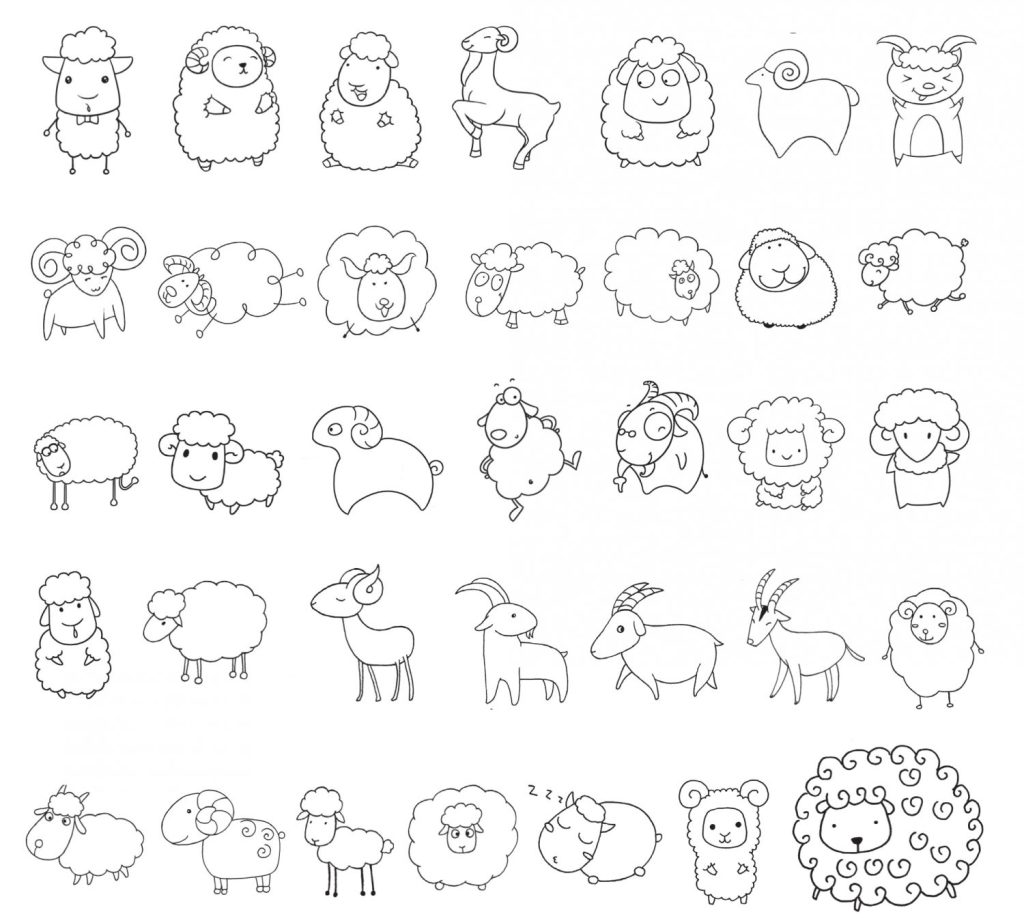 小羊简笔画
