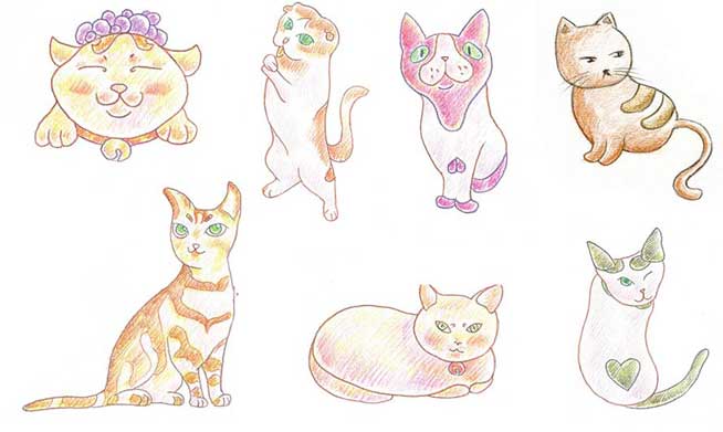 猫咪简笔画