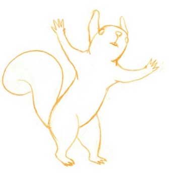 松鼠简笔画