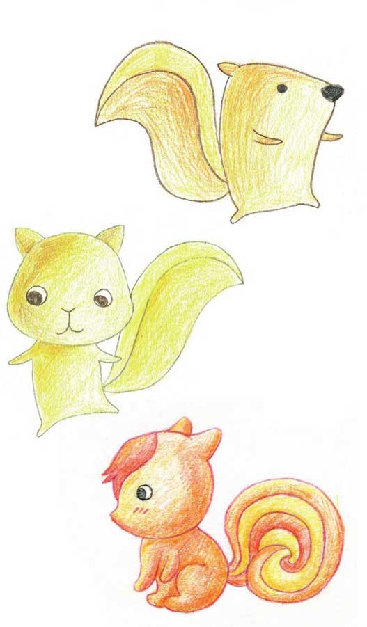 松鼠简笔画