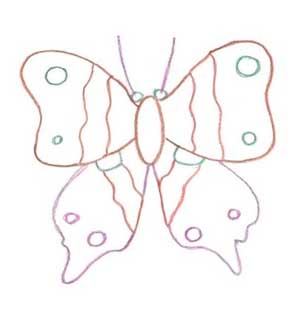 蝴蝶简笔画