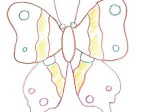 蝴蝶简笔画