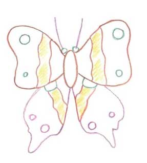 蝴蝶简笔画
