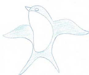 燕子简笔画