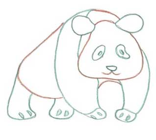 大熊猫简笔画