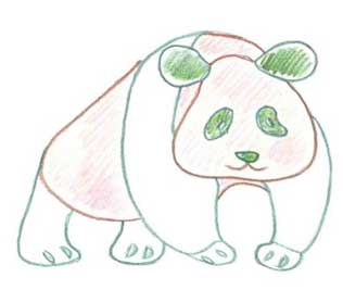 大熊猫简笔画