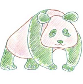 大熊猫简笔画