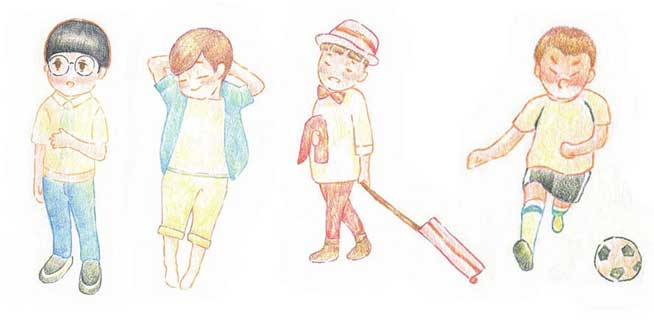 男孩简笔画