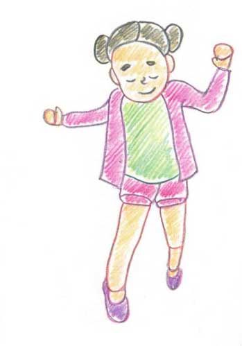 女孩简笔画