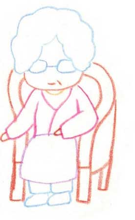 奶奶简笔画