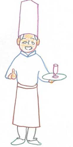 厨师简笔画