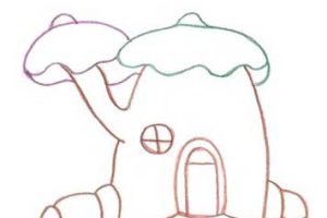 卡通房子简笔画