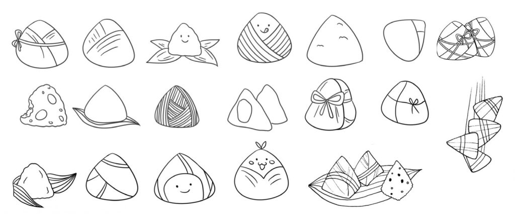 粽子简笔画