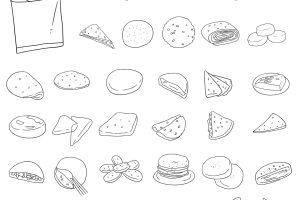饼简笔画