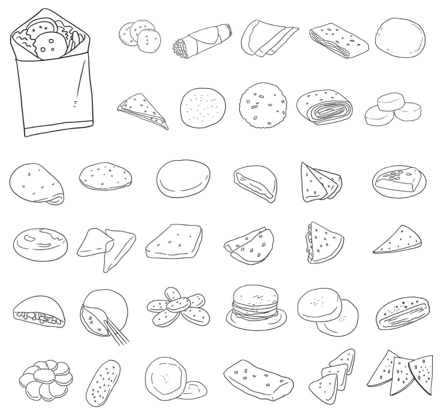 饼简笔画
