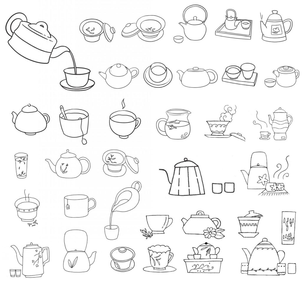茶简笔画