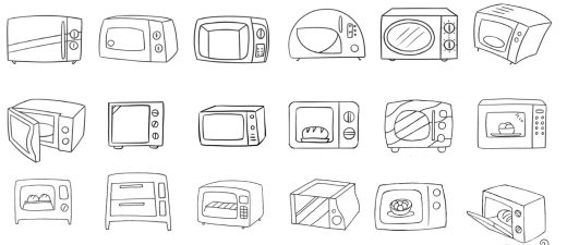 微波炉简笔画