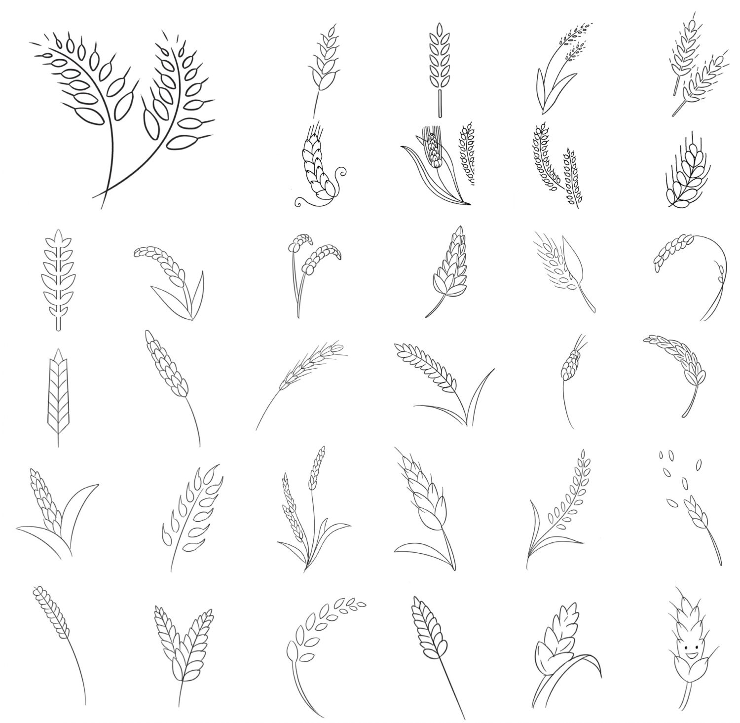 麦穗简笔画