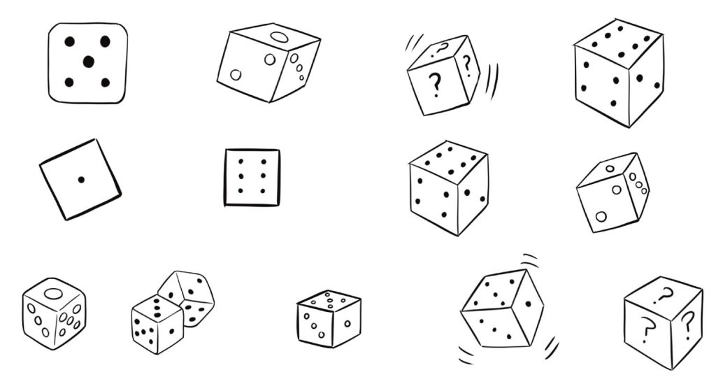 骰子简笔画