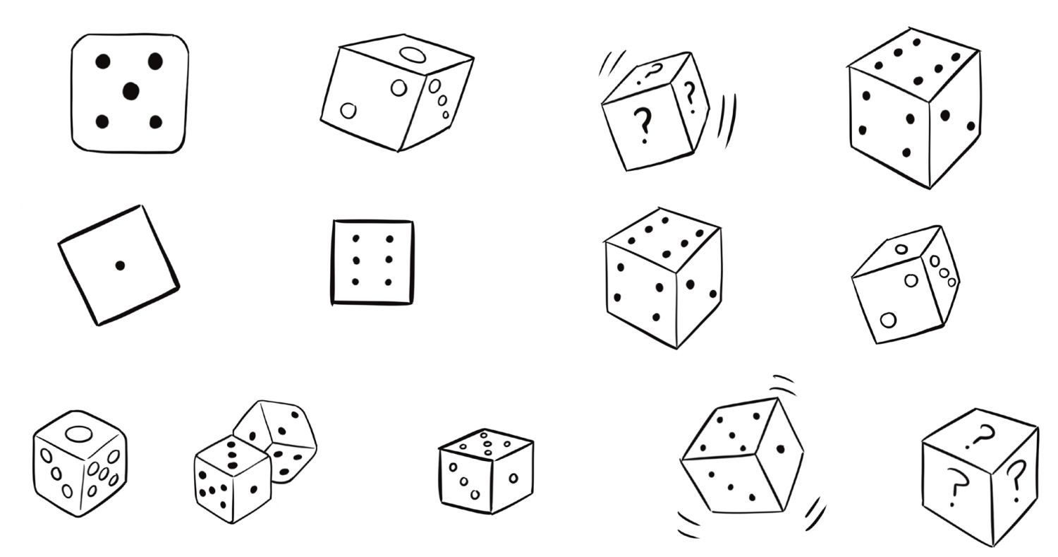 骰子简笔画