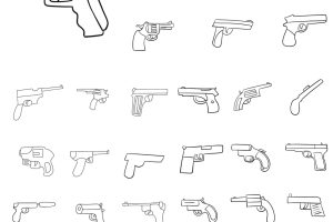玩具手枪简笔画